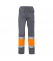 VL ATHENA Pantalon de sarga bicolor 210 g m forrado multibolsillos en algodon 20 y poliester 80 