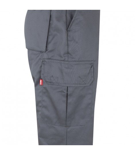 VL ATHENA Pantalon de sarga bicolor 210 g m forrado multibolsillos en algodon 20 y poliester 80 