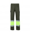 VL ATHENA Pantalon de sarga bicolor 210 g m forrado multibolsillos en algodon 20 y poliester 80 