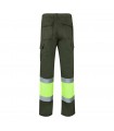 VL ATHENA Pantalon de sarga bicolor 210 g m forrado multibolsillos en algodon 20 y poliester 80 