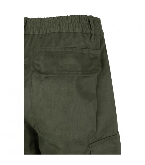 VL ATHENA Pantalon de sarga bicolor 210 g m forrado multibolsillos en algodon 20 y poliester 80 