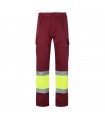 VL ATHENA Pantalon de sarga bicolor 210 g m forrado multibolsillos en algodon 20 y poliester 80 