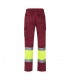 VL ATHENA Pantalon de sarga bicolor 210 g m forrado multibolsillos en algodon 20 y poliester 80 