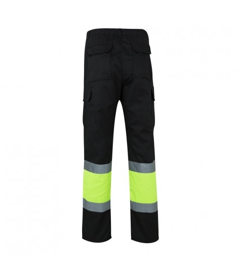 VL POSEIDON Pantalon de sarga multibolsillos bicolor 210 g m en algodon 20 y poliester 80 