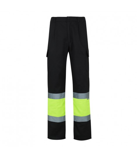 VL POSEIDON Pantalon de sarga multibolsillos bicolor 210 g m en algodon 20 y poliester 80 
