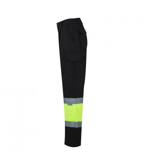 VL POSEIDON Pantalon de sarga multibolsillos bicolor 210 g m en algodon 20 y poliester 80 