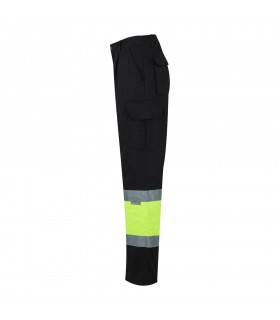 VL POSEIDON Pantalon de sarga multibolsillos bicolor 210 g m en algodon 20 y poliester 80 