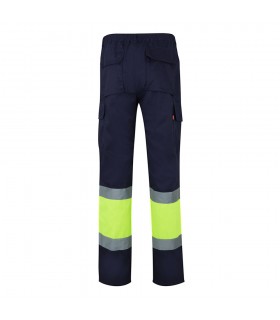 VL POSEIDON Pantalon de sarga multibolsillos bicolor 210 g m en algodon 20 y poliester 80 