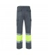 VL POSEIDON Pantalon de sarga multibolsillos bicolor 210 g m en algodon 20 y poliester 80 