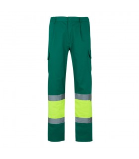 VL POSEIDON Pantalon de sarga multibolsillos bicolor 210 g m en algodon 20 y poliester 80 