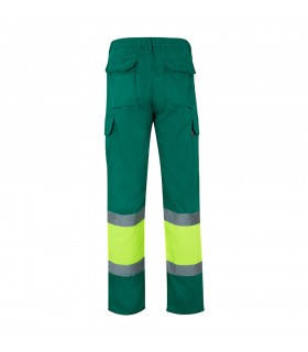 VL POSEIDON Pantalon de sarga multibolsillos bicolor 210 g m en algodon 20 y poliester 80 