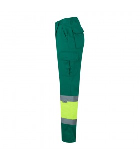 VL POSEIDON Pantalon de sarga multibolsillos bicolor 210 g m en algodon 20 y poliester 80 