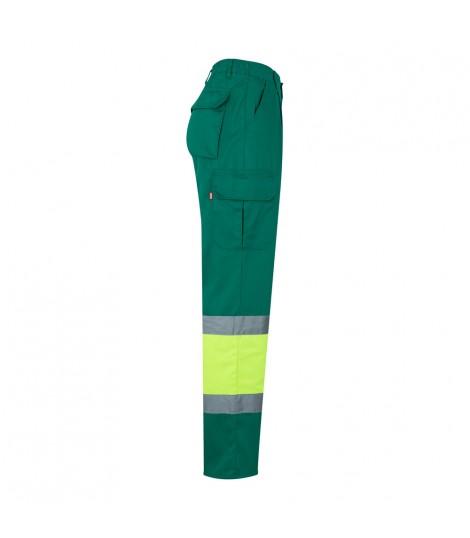 VL POSEIDON Pantalon de sarga multibolsillos bicolor 210 g m en algodon 20 y poliester 80 