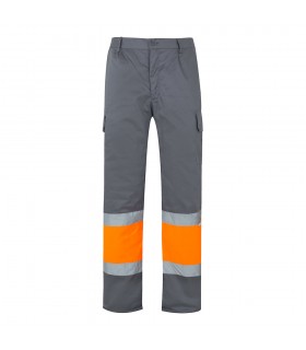VL POSEIDON Pantalon de sarga multibolsillos bicolor 210 g m en algodon 20 y poliester 80 