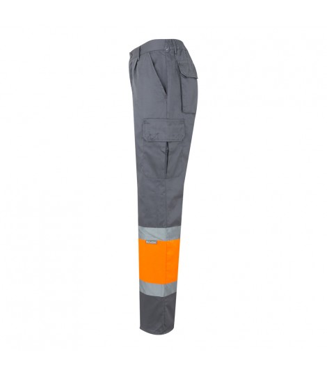 VL POSEIDON Pantalon de sarga multibolsillos bicolor 210 g m en algodon 20 y poliester 80 