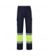 VL POSEIDON LARGE Pantalon de sarga multibolsillos bicolor 210 g m en algodon 20 y poliester 80 
