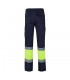 VL POSEIDON LARGE Pantalon de sarga multibolsillos bicolor 210 g m en algodon 20 y poliester 80 