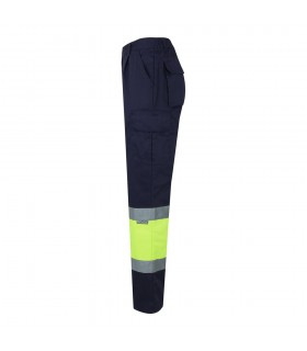 VL POSEIDON LARGE Pantalon de sarga multibolsillos bicolor 210 g m en algodon 20 y poliester 80 
