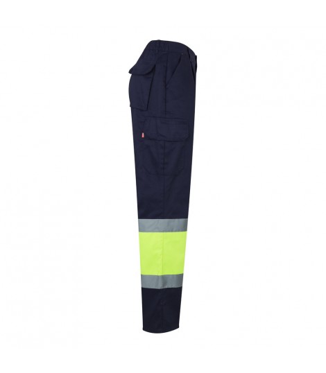 VL POSEIDON LARGE Pantalon de sarga multibolsillos bicolor 210 g m en algodon 20 y poliester 80 