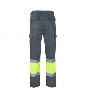 VL POSEIDON LARGE Pantalon de sarga multibolsillos bicolor 210 g m en algodon 20 y poliester 80 