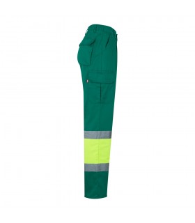 VL POSEIDON LARGE Pantalon de sarga multibolsillos bicolor 210 g m en algodon 20 y poliester 80 