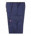 VL POSEIDON LARGE Pantalon de sarga multibolsillos bicolor 210 g m en algodon 20 y poliester 80 