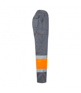 VL POSEIDON LARGE Pantalon de sarga multibolsillos bicolor 210 g m en algodon 20 y poliester 80 