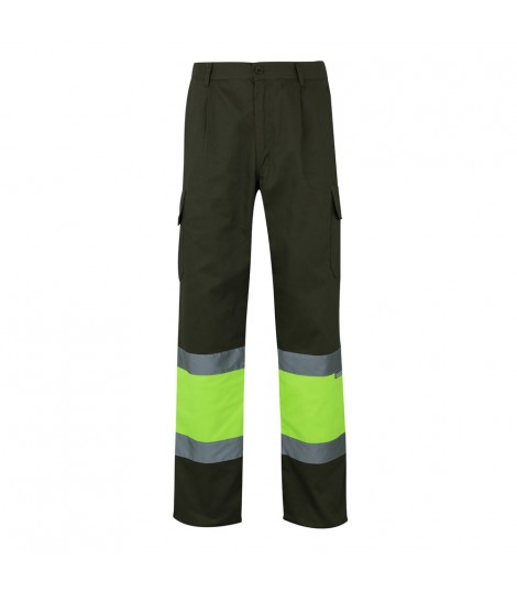 VL POSEIDON LARGE Pantalon de sarga multibolsillos bicolor 210 g m en algodon 20 y poliester 80 
