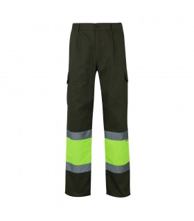 VL POSEIDON LARGE Pantalon de sarga multibolsillos bicolor 210 g m en algodon 20 y poliester 80 