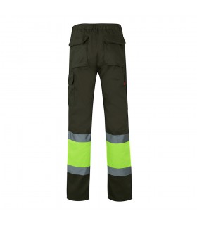 VL POSEIDON LARGE Pantalon de sarga multibolsillos bicolor 210 g m en algodon 20 y poliester 80 