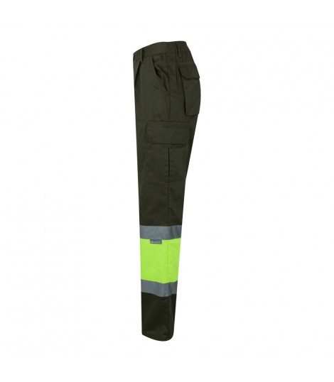 VL POSEIDON LARGE Pantalon de sarga multibolsillos bicolor 210 g m en algodon 20 y poliester 80 