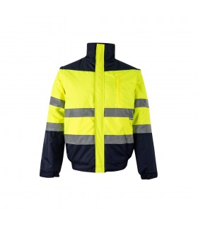 VL JUPITER Chaqueta acolchada bicolor 180g m en poliester 100 con revestimiento de PU
