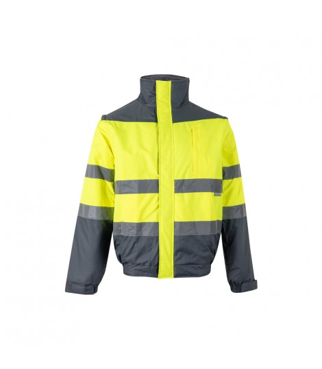 VL JUPITER Chaqueta acolchada bicolor 180g m en poliester 100 con revestimiento de PU