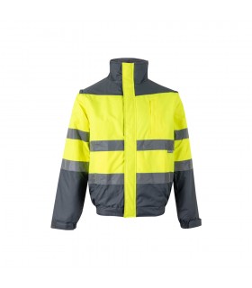 VL JUPITER Chaqueta acolchada bicolor 180g m en poliester 100 con revestimiento de PU
