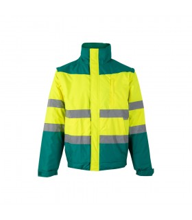 VL JUPITER Chaqueta acolchada bicolor 180g m en poliester 100 con revestimiento de PU