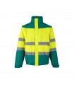 VL JUPITER Chaqueta acolchada bicolor 180g m en poliester 100 con revestimiento de PU