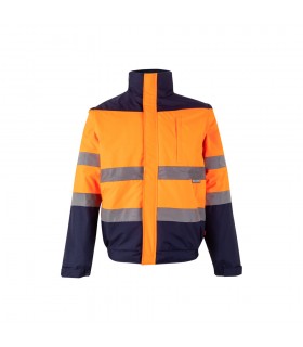 VL JUPITER Chaqueta acolchada bicolor 180g m en poliester 100 con revestimiento de PU