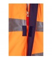 VL JUPITER Chaqueta acolchada bicolor 180g m en poliester 100 con revestimiento de PU