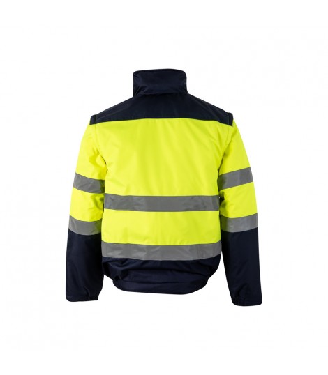 VL JUPITER LARGE Chaqueta acolchada bicolor 180g m en poliester 100 con revestimiento de PU