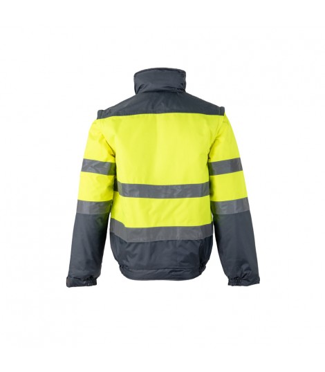 VL JUPITER LARGE Chaqueta acolchada bicolor 180g m en poliester 100 con revestimiento de PU