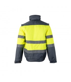 VL JUPITER LARGE Chaqueta acolchada bicolor 180g m en poliester 100 con revestimiento de PU