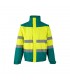 VL JUPITER LARGE Chaqueta acolchada bicolor 180g m en poliester 100 con revestimiento de PU