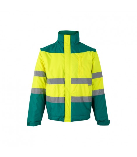VL JUPITER LARGE Chaqueta acolchada bicolor 180g m en poliester 100 con revestimiento de PU