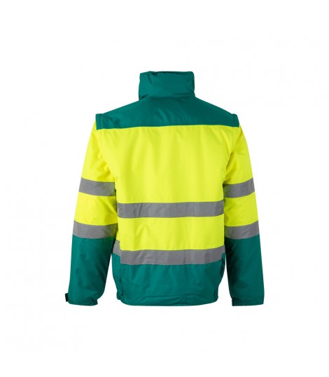 VL JUPITER LARGE Chaqueta acolchada bicolor 180g m en poliester 100 con revestimiento de PU