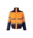 VL JUPITER LARGE Chaqueta acolchada bicolor 180g m en poliester 100 con revestimiento de PU