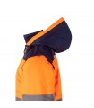 VL JUPITER LARGE Chaqueta acolchada bicolor 180g m en poliester 100 con revestimiento de PU