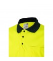 VL CUPID Polo bicolor ojo de pajaro 160g m con manga corta en poliester 100