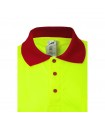 VL CUPID Polo bicolor ojo de pajaro 160g m con manga corta en poliester 100