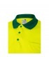 VL CUPID Polo bicolor ojo de pajaro 160g m con manga corta en poliester 100