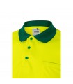 VL CUPID Polo bicolor ojo de pajaro 160g m con manga corta en poliester 100